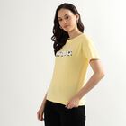 Ladies' 100% Cotton Round Neck T-Shirt, Yellow, small image number null