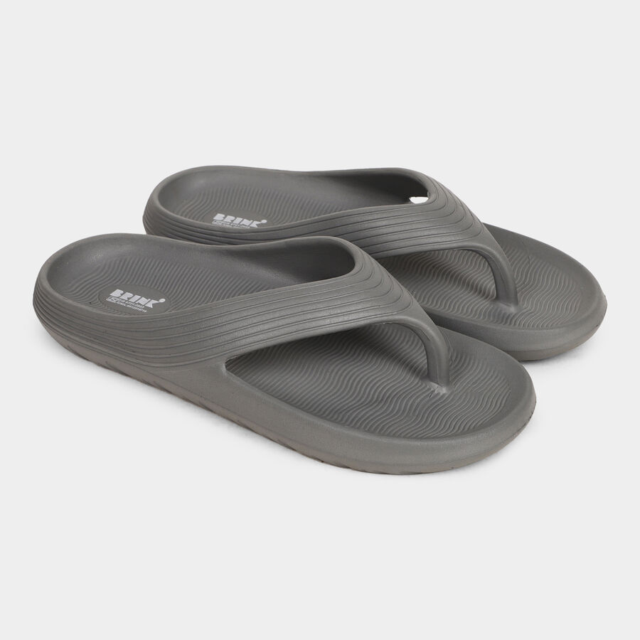 Men's Slippers, Grey, large image number null