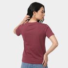 Women's Purple Cotton Round Neck Regular T-Shirt, Purple, small