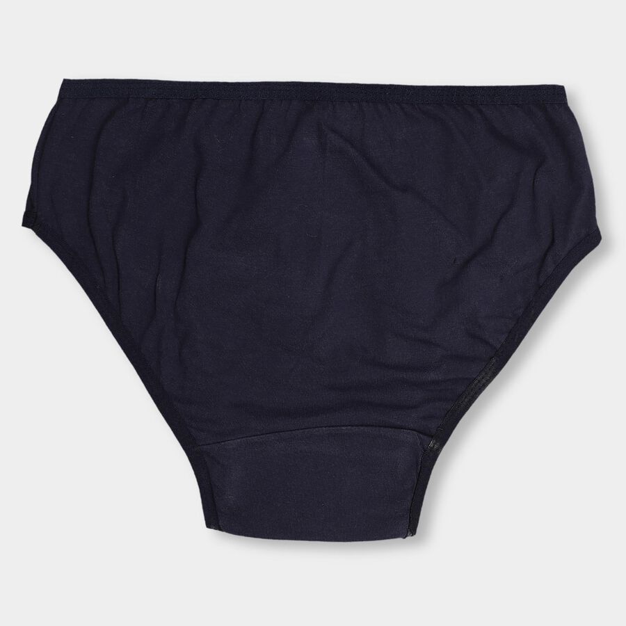 Girls' 100% Cotton V-Cut Panty , Navy Blue, large image number null