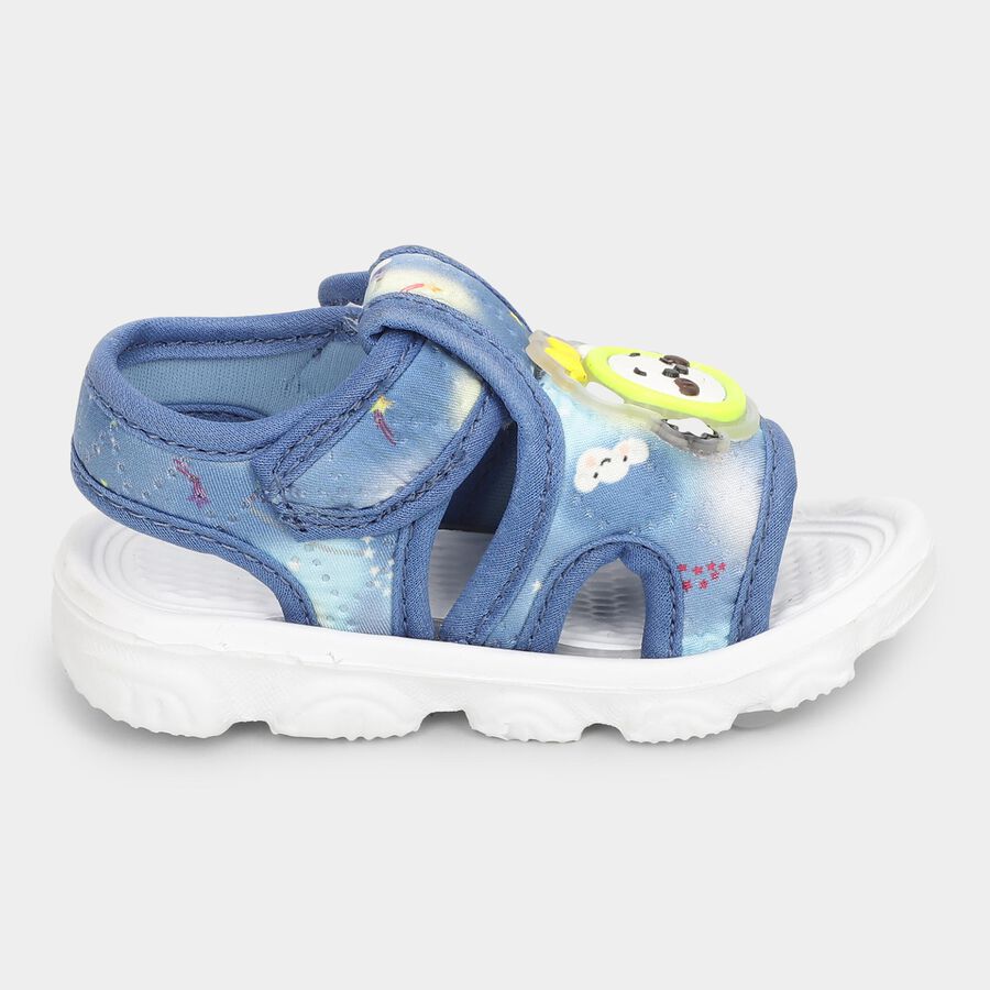 Boys' Sandal with Back Strap, Blue, large image number null
