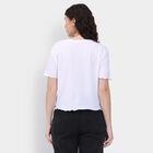 Ladies' 100% Cotton Crop  Top, White, small