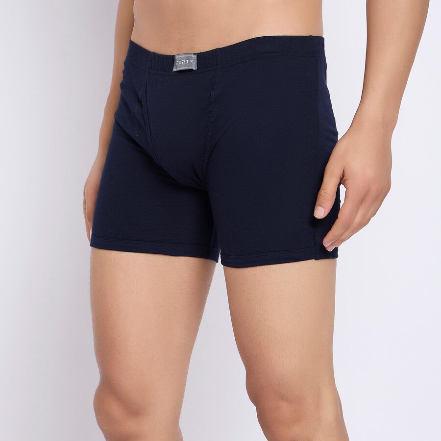 Men's 100% Cotton Trunks , नेवी ब्लू, large