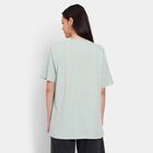 Ladies' 100% Cotton Round Neck T-Shirt, हल्का हरा, small image number null