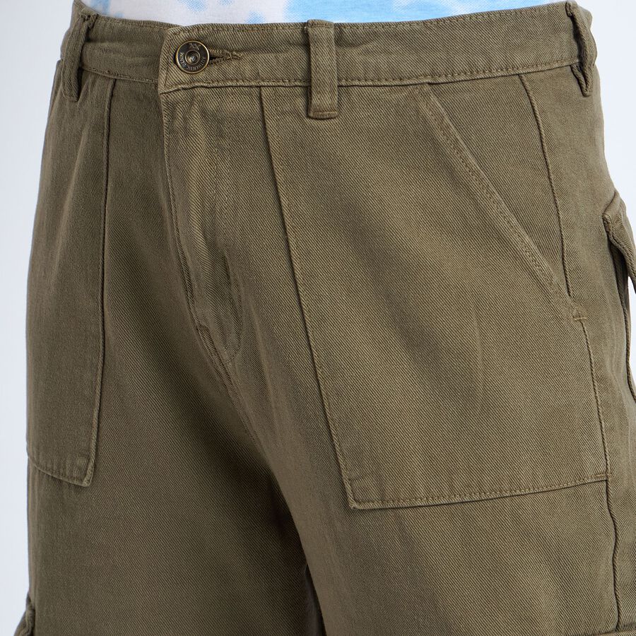 Ladies' 100% Cotton Jeans , Olive, large image number null