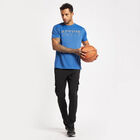Solid Round Neck T-Shirt, Mid Blue, small image number null