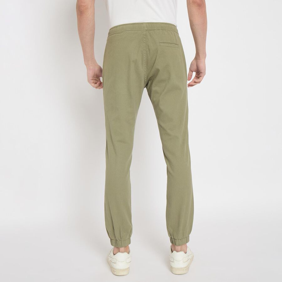 Men's Slim Fit Casual Trousers , हल्का हरा, large image number null