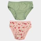 Girls Pink Regular Fit Solid Panty, गुलाबी, small
