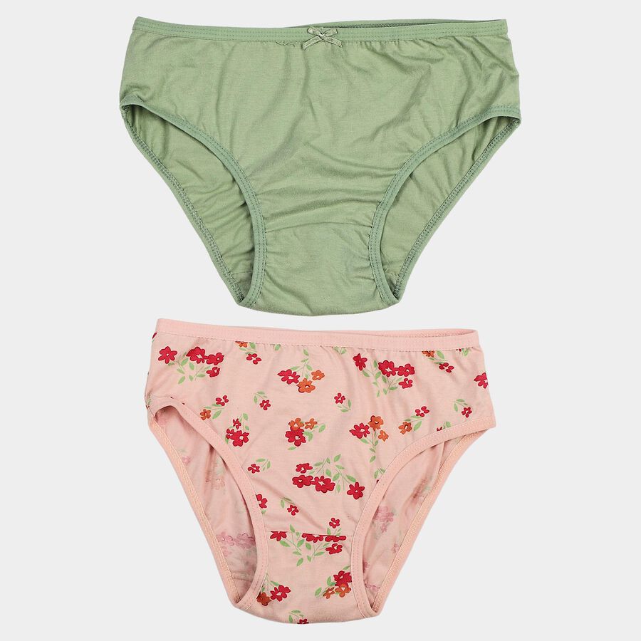 Girls Pink Regular Fit Solid Panty, गुलाबी, large