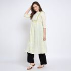Ladies' 100% Cotton Kurta, Olive, small image number null