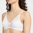 Full Lace Non-Padded Basic Bra, White, small image number null