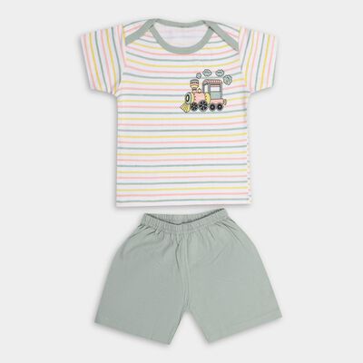 Infant Boys' 100% Cotton Baba Suit