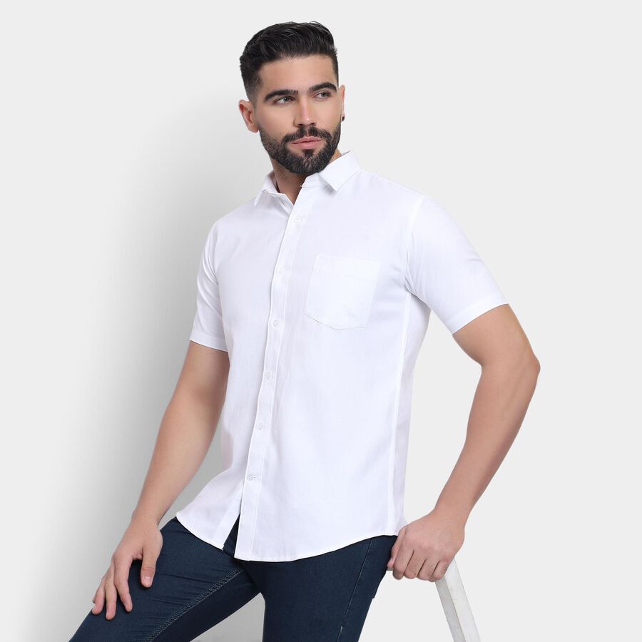 Men's Casual Shirt, सफ़ेद, large image number null