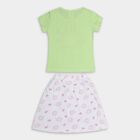 Girls' Top Skirt, Light Green, small image number null