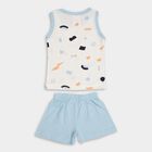 Infant Boys' 100% Cotton Baba Suit , Light Blue, small image number null