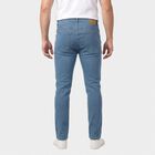 Men's Light Blue Slim Fit Washed Jeans, हल्का नीला, small