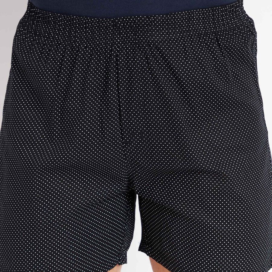 Cotton Printed Boxers, Black, large image number null