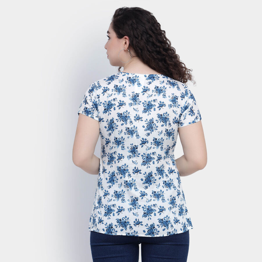 All Over Print Kurti, Mid Blue, large image number null