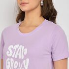 Ladies' Round Neck T-Shirt, लाइलेक, small image number null