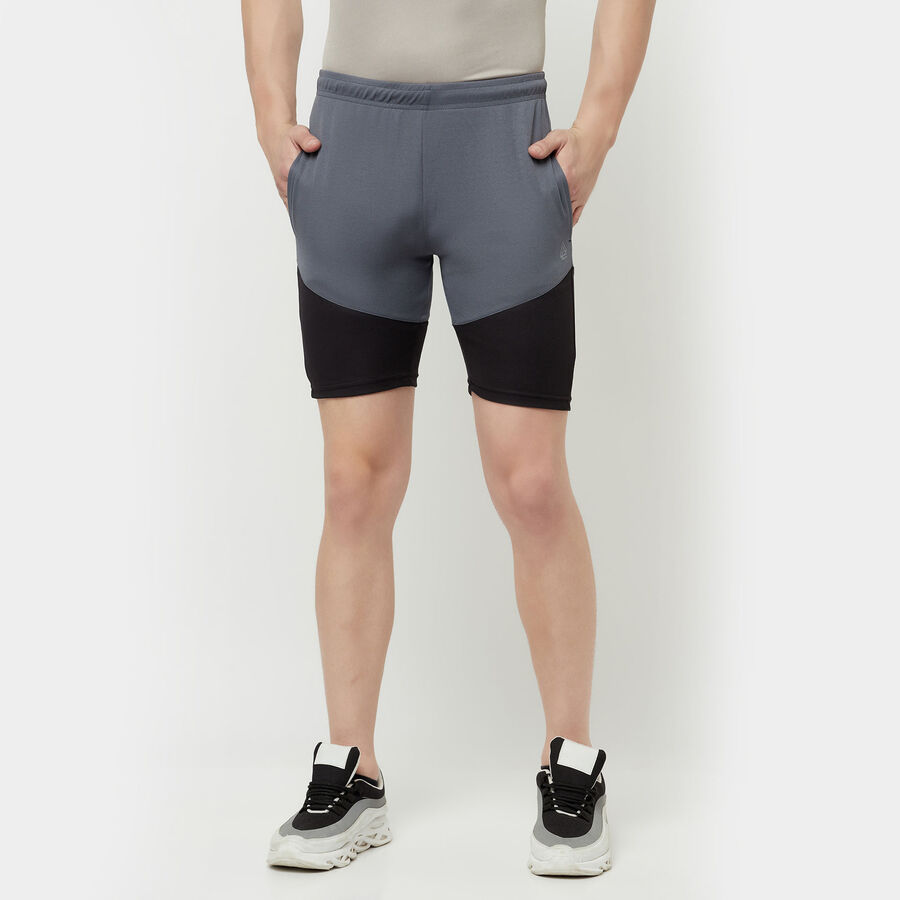 Cut & Sew Active Bermuda, Dark Grey, large image number null