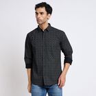 Men's 100% Cotton Casual Shirt, काला, small image number null
