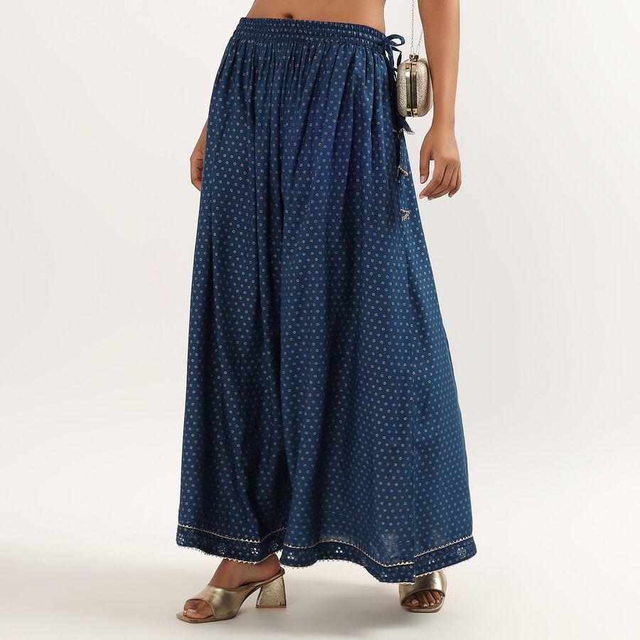 Ladies' Lehenga Skirt, Teal Blue, large image number null