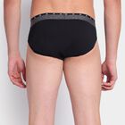 Men's100% Cotton Briefs, काला, small image number null