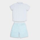 Boys' 100% Cotton Woven Baba Suit, Light Blue, small image number null