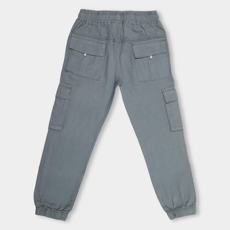 Boys' 100% Cotton Trousers, हल्का नीला, large image number null