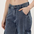 Ladies' High Rise Jeans, Mid Blue, small image number null