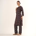 Women's Black Printed Ethnic Set, Black, small image number null