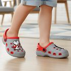 Boys Grey Slingback Clogs Sandals, Grey, small