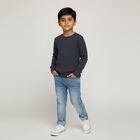 Boys' Thermal Upper, Melange Blue, small image number null