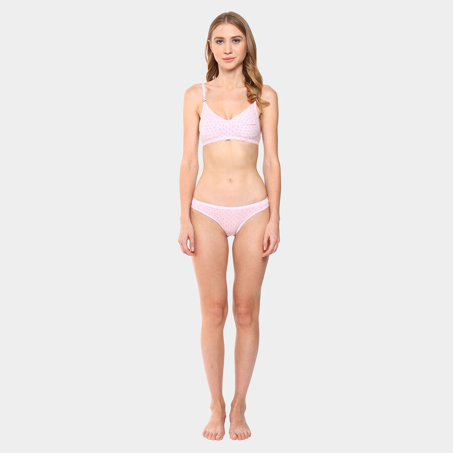 Printed Bikini Panty, Light Pink, large image number null