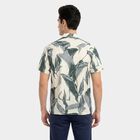 Men's Green Cotton Regular Fit Casual Shirt, Dark Green, small