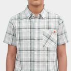 Boys White Cotton Casual Shirt, Off White, small