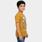 Boys' Half Sleeves T-Shirt, पीला, small