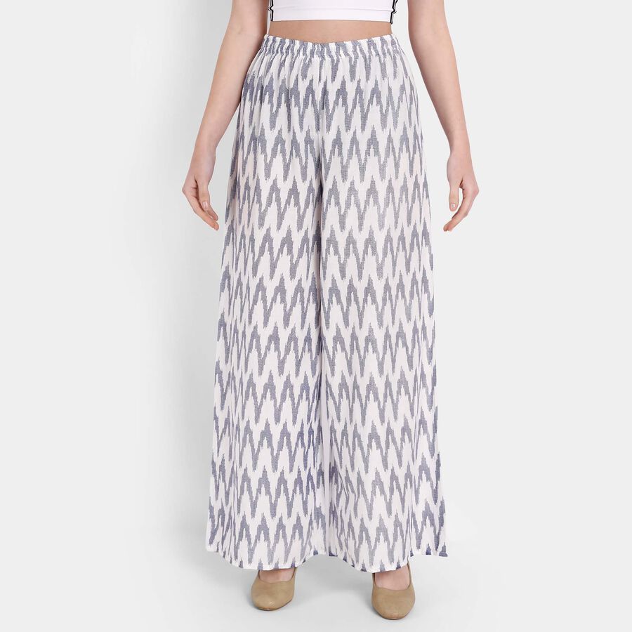 Printed Palazzo, White, large image number null