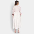 Ladies' Cotton Ethnic Set, Off White, small image number null