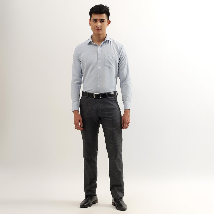 Men's Light Blue Cut Away Collar Formal Shirt, Light Blue, large image number null
