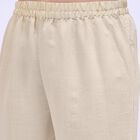 Women's Soft Ivory Round Neck Embroidered Anarkali Kurta, Beige, small image number null