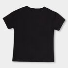 Girls' 100% Cotton T-Shirt, काला, small image number null