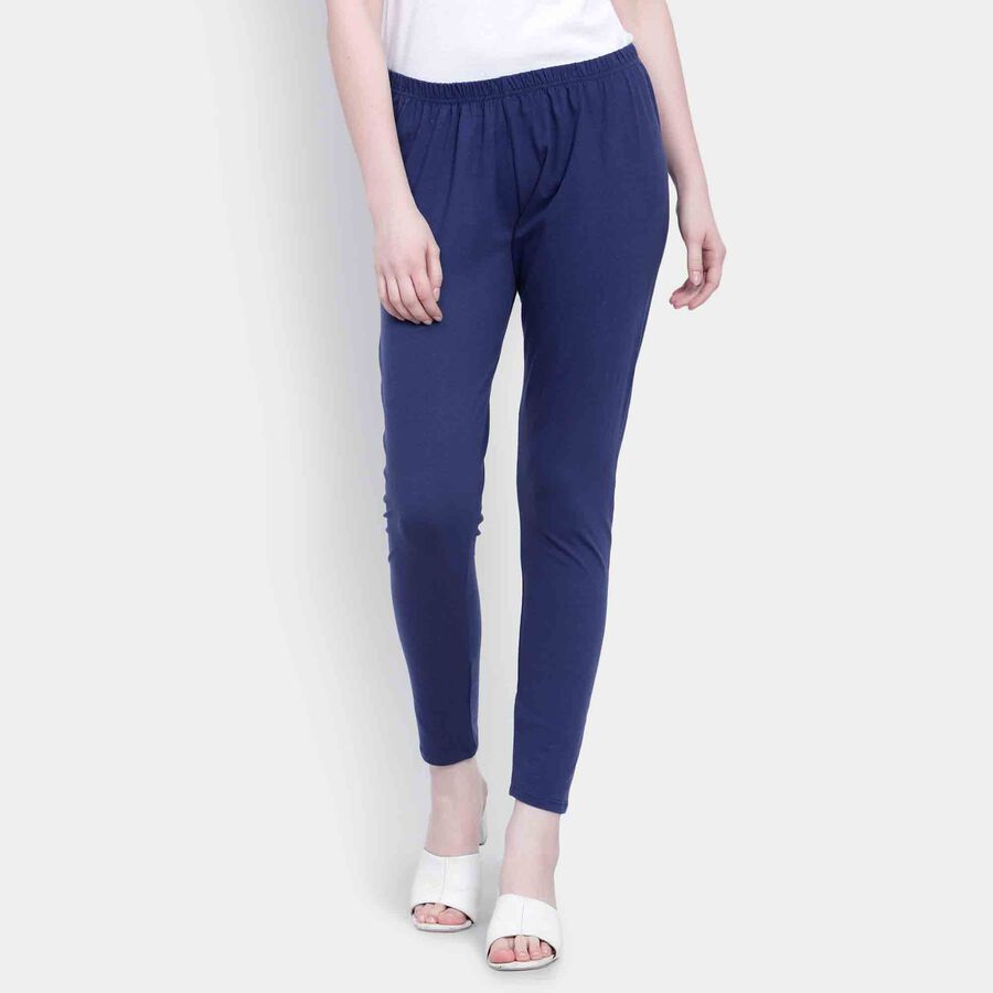 Solid Churidar, Navy Blue, large image number null