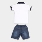 Boys' Cotton Woven Baba Suit, सफ़ेद, small image number null