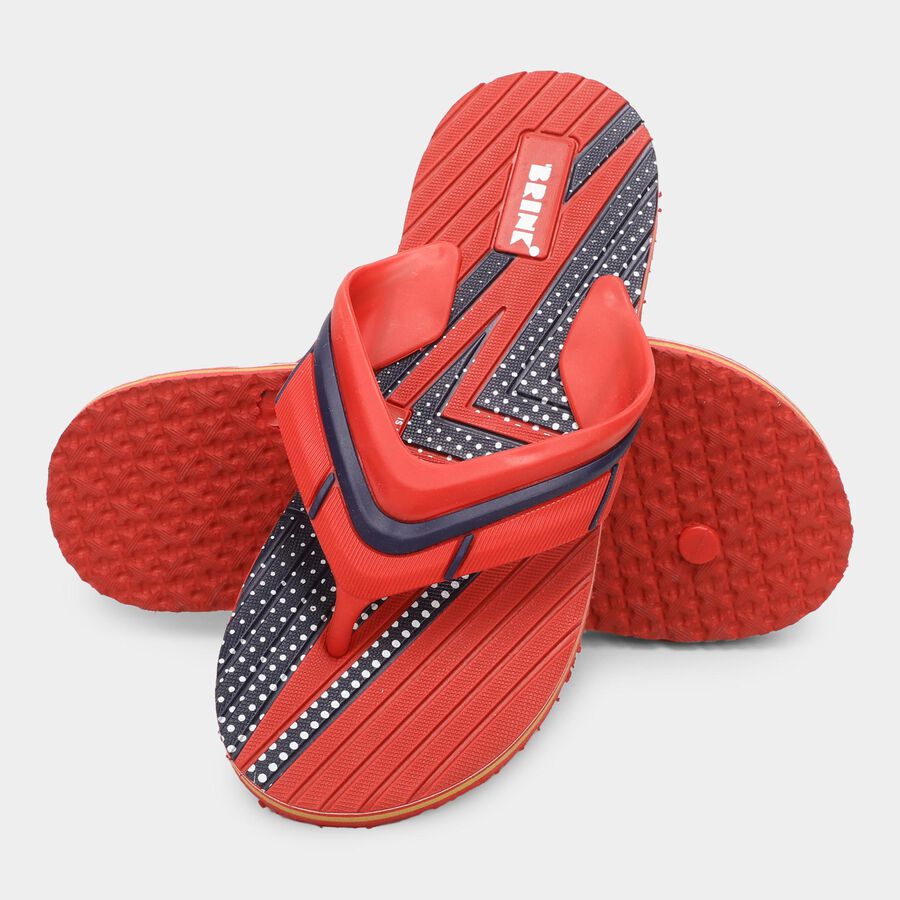 Men's Slipper, लाल, large image number null