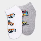 Boy's Socks (Pack of 2), Light Grey, small