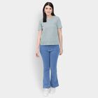 Ladies' Round Neck T-Shirt, Light Green, small