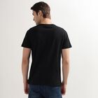 Men's 100% Cotton Round Neck Half Sleeves T-Shirt, Black, small