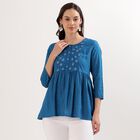 Ladies' Kurti, टील ब्लू, small image number null