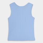 Girls' 100% Cotton Spaghetti Vest, Light Blue, small image number null